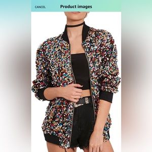 NWT sequin bomber jacket (2 sizes)